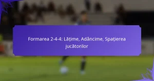 Formarea 2-4-4: Lățime, Adâncime, Spațierea jucătorilor